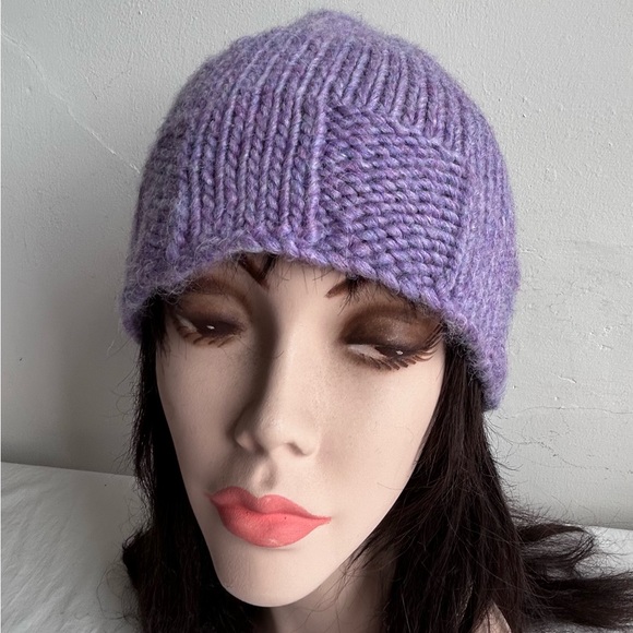 Chunky Hand Knit Tassel Winter Beanie Hat - Picture 3 of 12